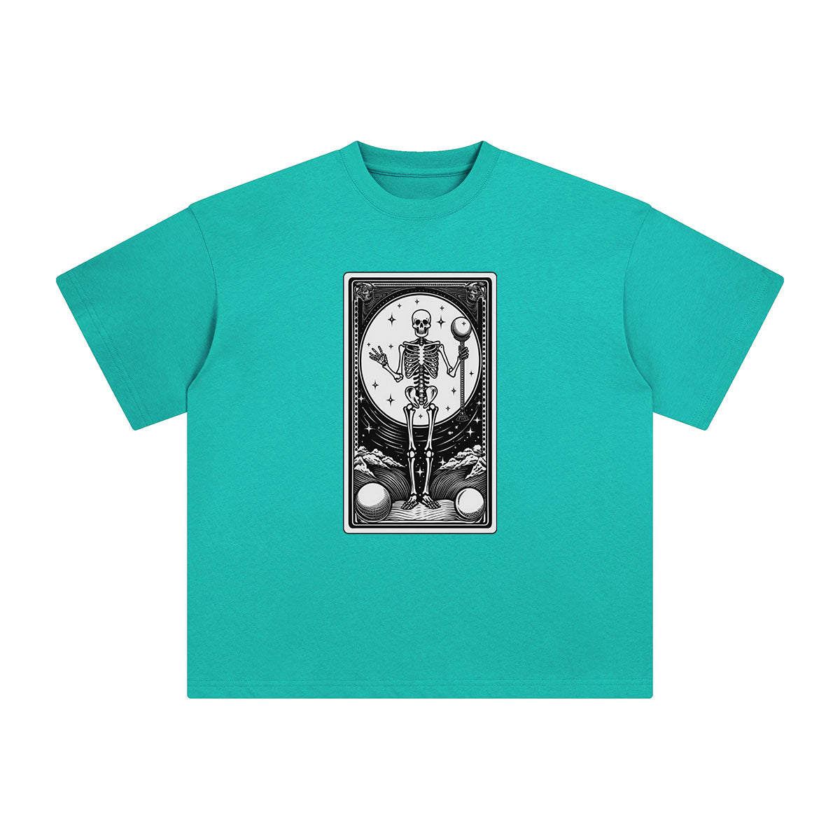 Mystery Skeleton Tarot Card Graphic Tee-INNBLAC Fashion Apparel