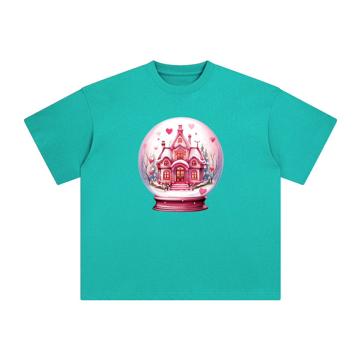 Valentine Snow Globe Graphic Tee-INNBLAC Fashion Apparel