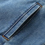 Classic Blue Sleeveless Denim Trucker Vest