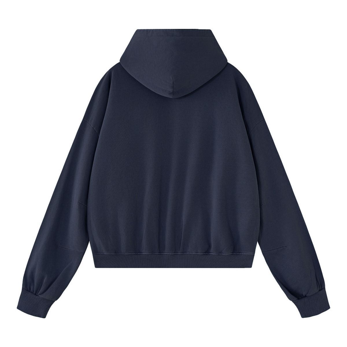 Vintage Washed Cotton Double‑Zip Hoodie