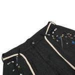 Vintage Patchwork Paint Splatter Wide Leg Jeans