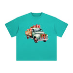Vintage Christmas Truck Graphic Tee-INNBLAC Fashion Apparel