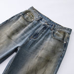 Muddy Washed Bootcut Jeans-INNBLAC Fashion Apparel