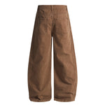 Wide Leg High Waist Distressed Denim Jeans