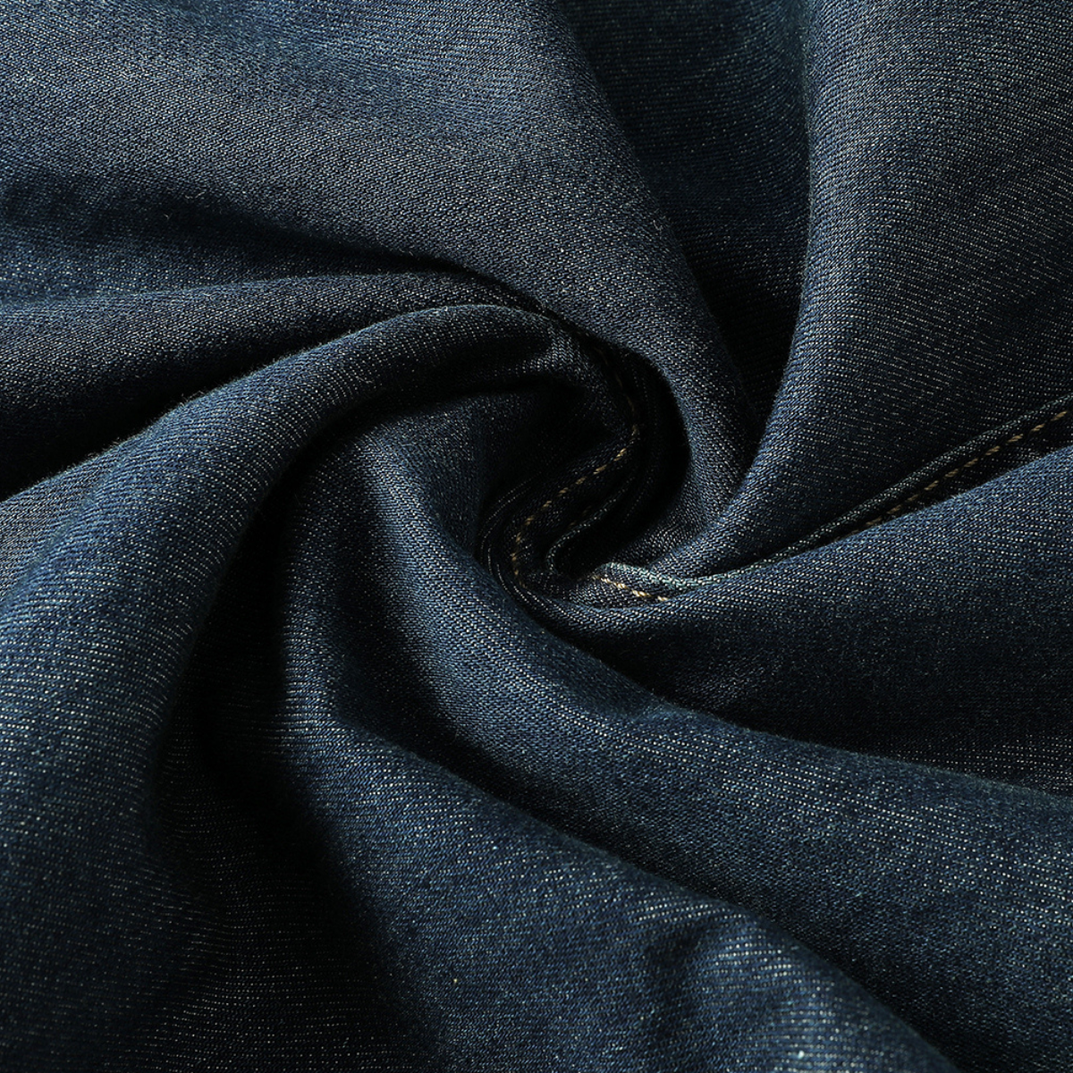 Sweetheart-Neck Strappy Denim Maxi Dress