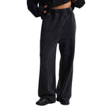 Stone-Wash Side Seam Distressed Sweatpants