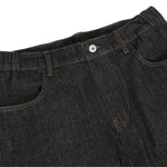 Washed Distressed Wide Leg Denim Jeans