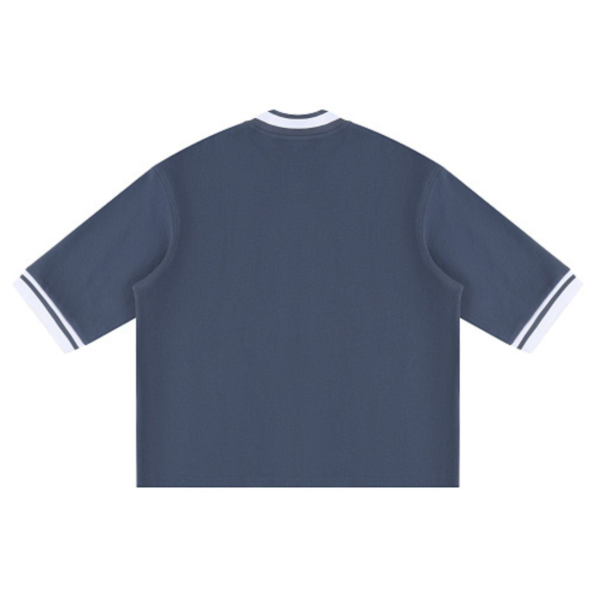 Heavyweight V Neck Button Cardigan Tee 320G