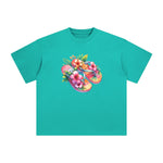 Flower Beach Slippers Comic Graphic Tee-INNBLAC Fashion Apparel