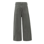 Patchwork Deconstructed Relaxed Loose Fit Stretch Casual Jogger Pants
