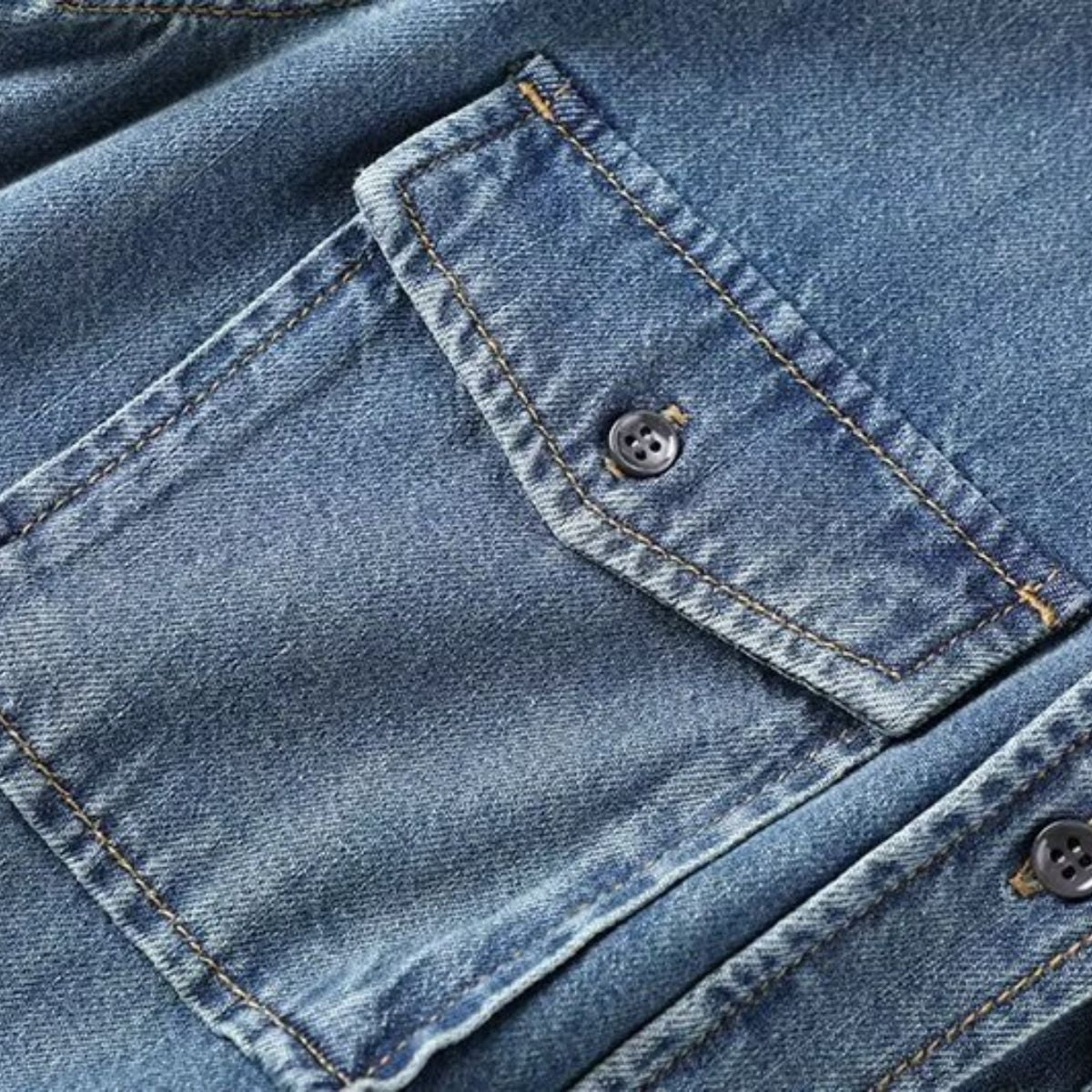 Vestido midi vaquero sin mangas con botones y aberturas en la parte delantera