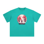Valentine Lovers Globe Graphic Tee-INNBLAC Fashion Apparel