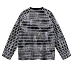 Vintage Dirty Dye Raglan Stripe Long Sleeve Tee