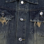 Retro Hip-hop Street Washed Denim Jacket
