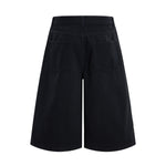 Retro Washed Baggy Straight-Leg Bermuda Shorts