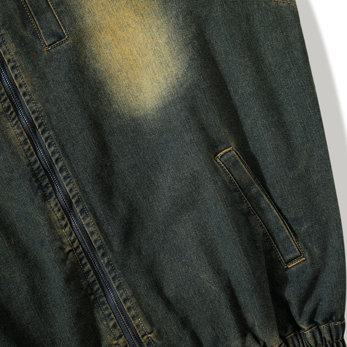 VintageWash Sleeveless Bomber Vest