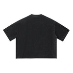 Washed Boxy Raw Hem Tee