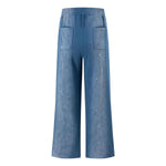 Dirty Washed Tie-Dye Splatter Print Relaxed Straight Leg Pants