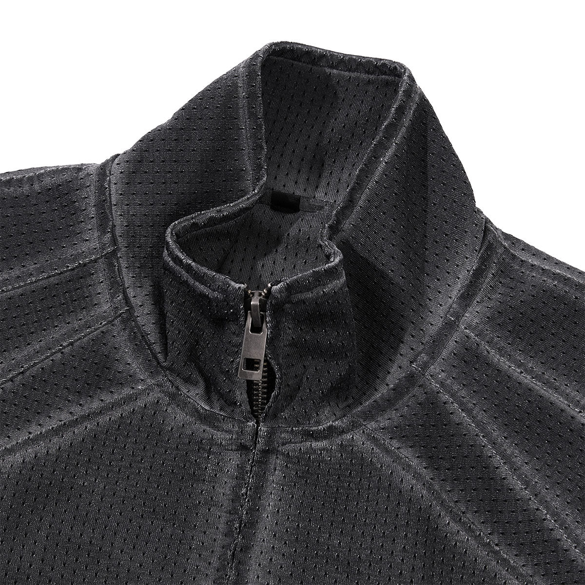 Lightweight Mesh Stand Collar Zip Vest