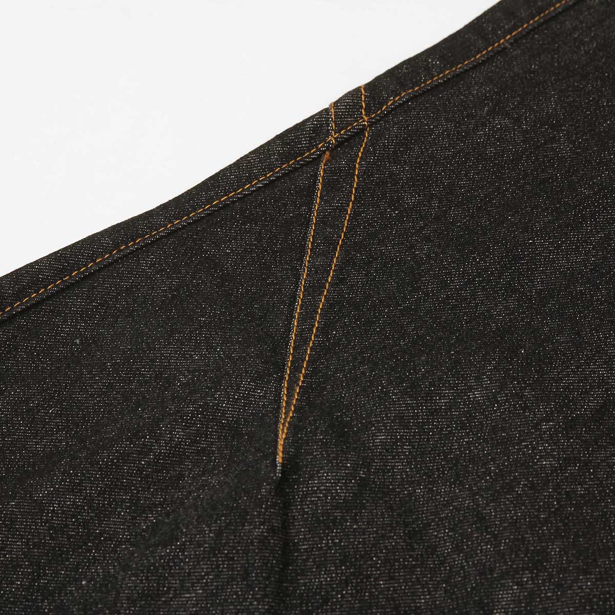 Cuffable Hem Contrast Patch Denim Pants