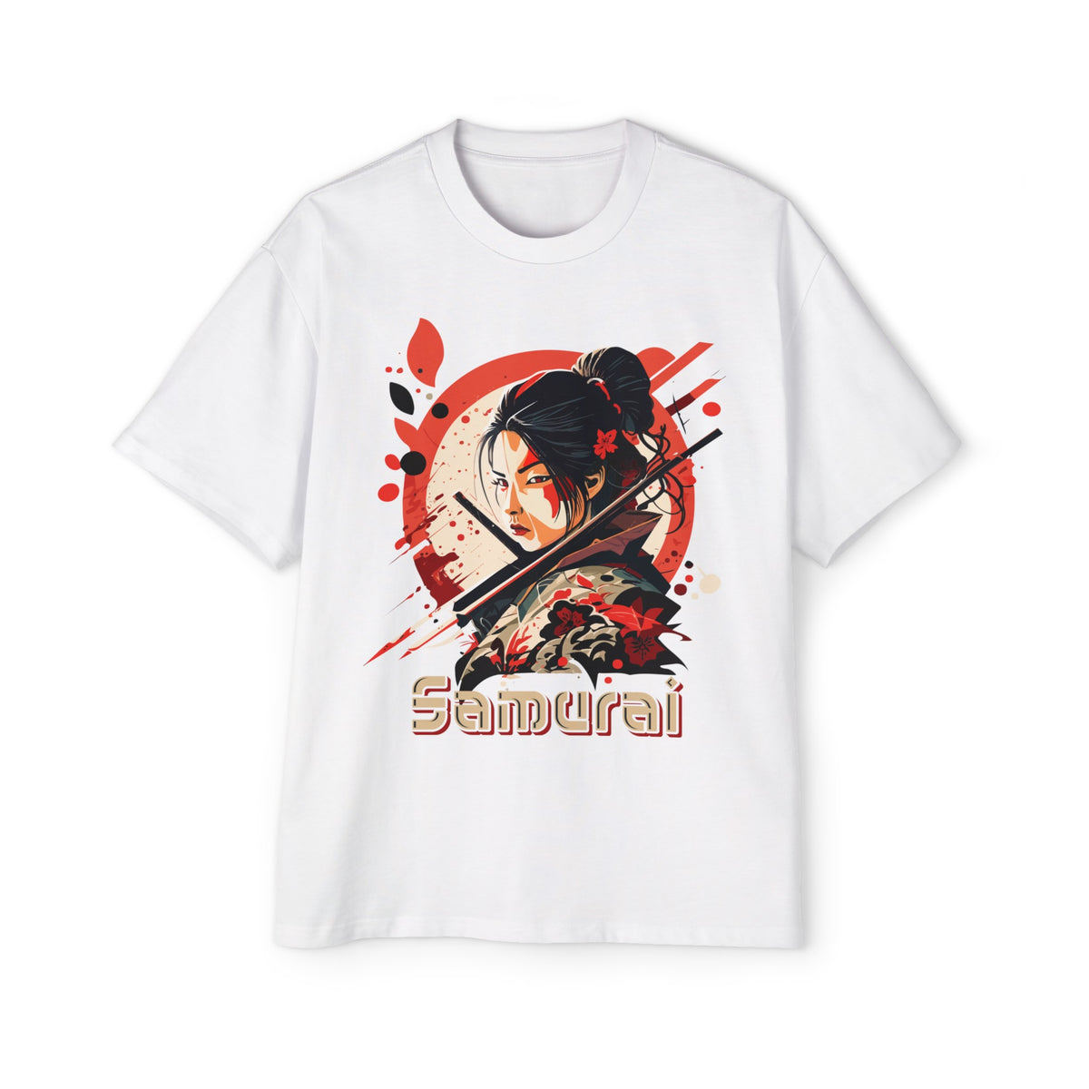 Cool Girl Samurai Graphic Tee-INNBLAC Fashion Apparel