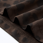 Leopard Print Oversized Short Sleeve Tee Shirt