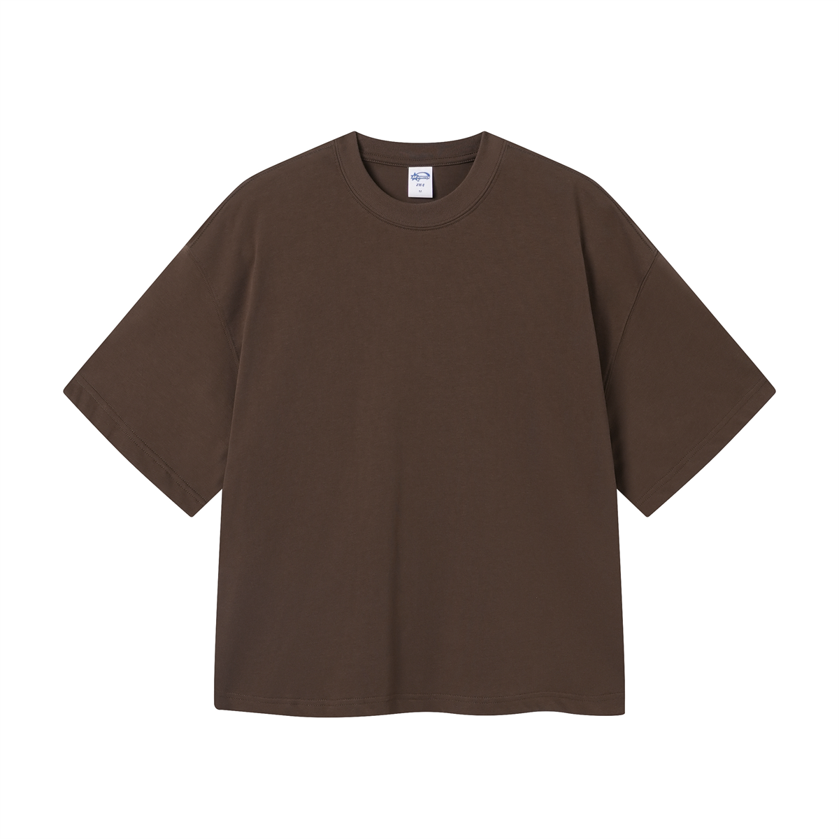 Camiseta cuadrada de color sólido de peso pesado de 8.25 oz