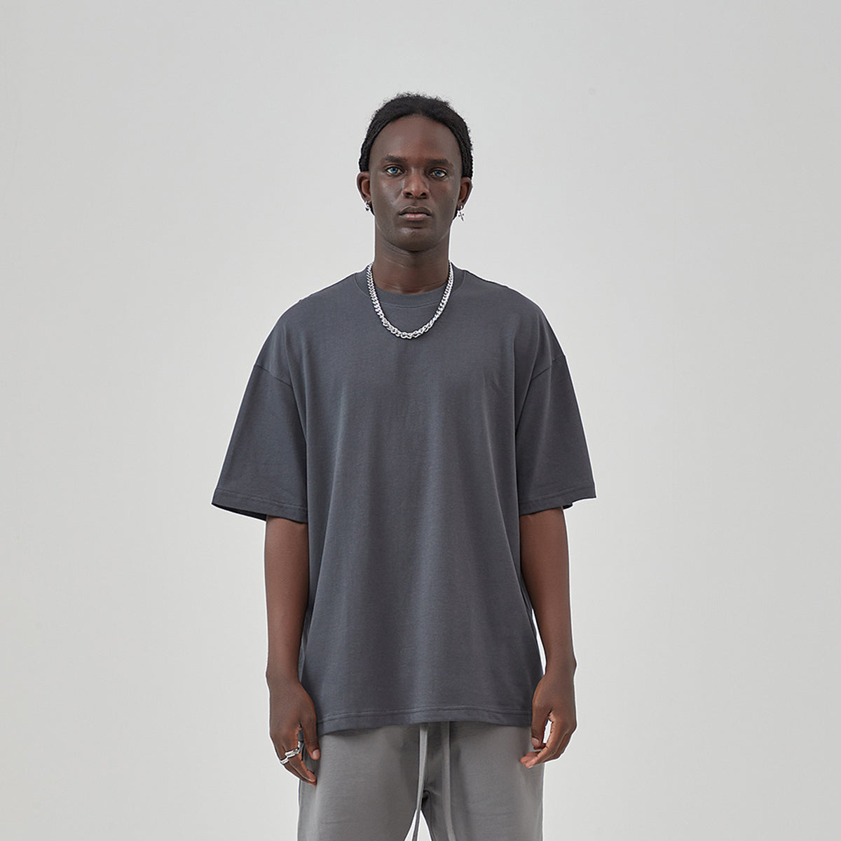 Luxury Cotton Slouchy Comfortable Oversized Basic Tee