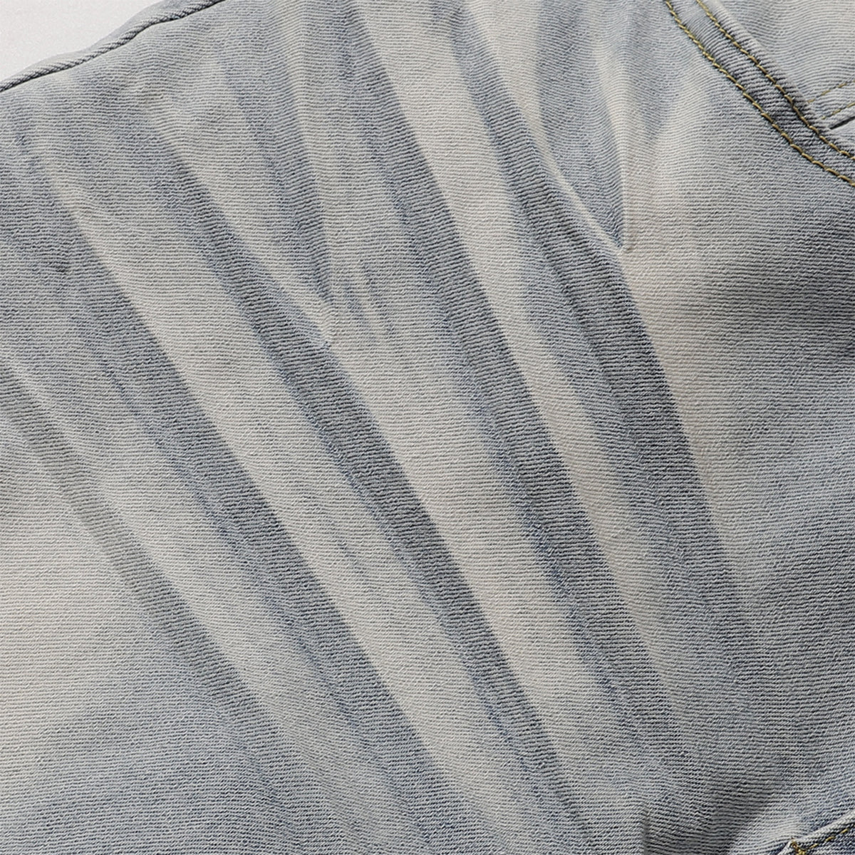 Light Blue Vintage Wash Flared Denim Jeans