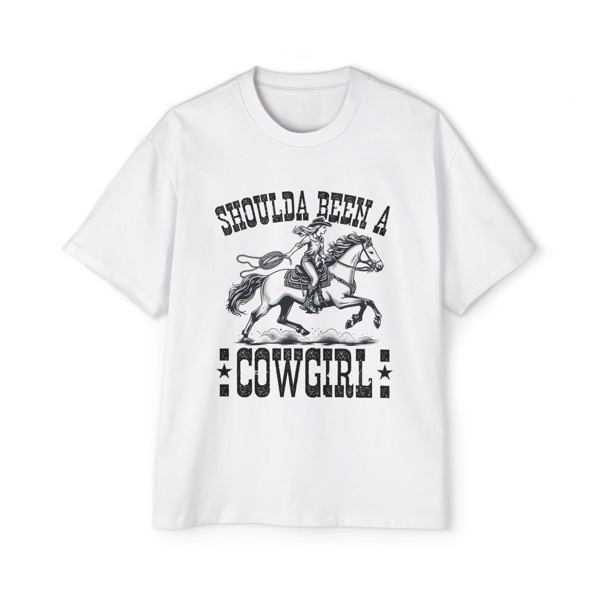 Should A Been A Cowgirl Graphic Tee-INNBLAC Fashion Apparel