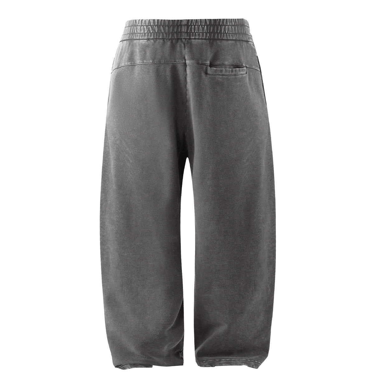 Vintage Wash Distressed Barrel Leg Pants