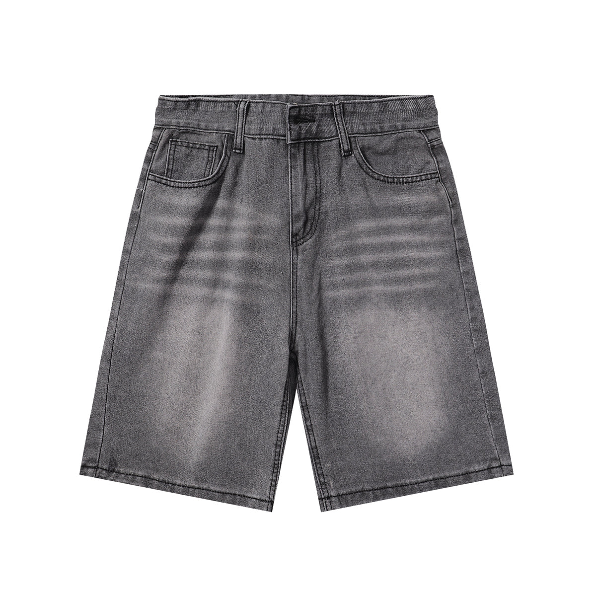 Bermudas vaqueras rasgadas con parches de camuflaje