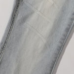 Light Blue Vintage Wash Flared Denim Jeans