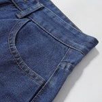 Cartoon Flower Print Denim Summer Streetwear Shorts