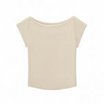 Solid Slim Fit Cropped Hot Girl Tee