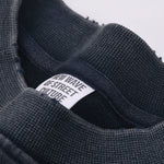 Distressed Raw Hem Crop Sweatshirt