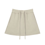 Minifalda pantalón de corte A de color liso