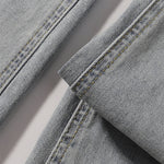 Light Blue Vintage Wash Flared Denim Jeans