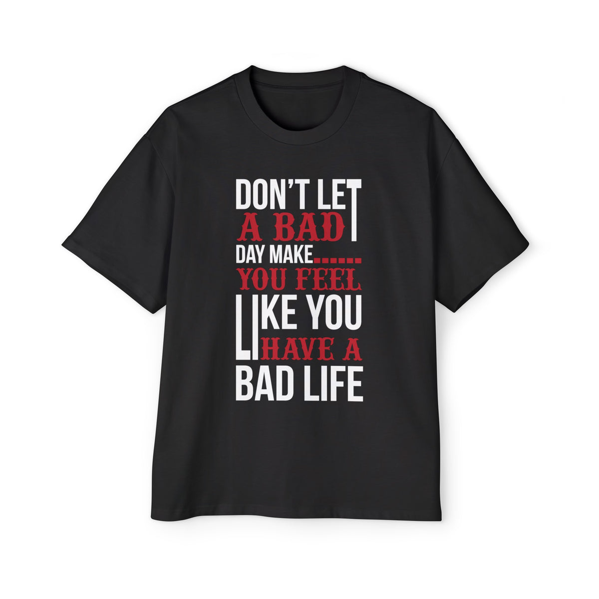 Positive Quote Graphic Tee-INNBLAC Fashion Apparel