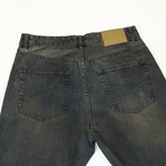 Wrinkle Wash Vintage Straight Jeans