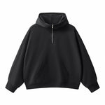 Heavyweight Half Zip-Up Oversized Hoodie