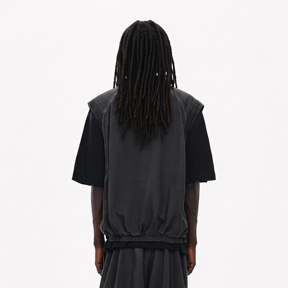 Lightweight Mesh Stand Collar Zip Vest