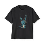 Bunny Music Lover Vintage Graphic Tee-INNBLAC Fashion Apparel