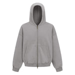 Vintage Oversized Full Zip Kangaroo Pocket Hoodie