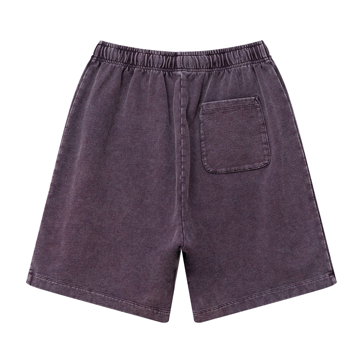 Washed Contrast Color Track Shorts