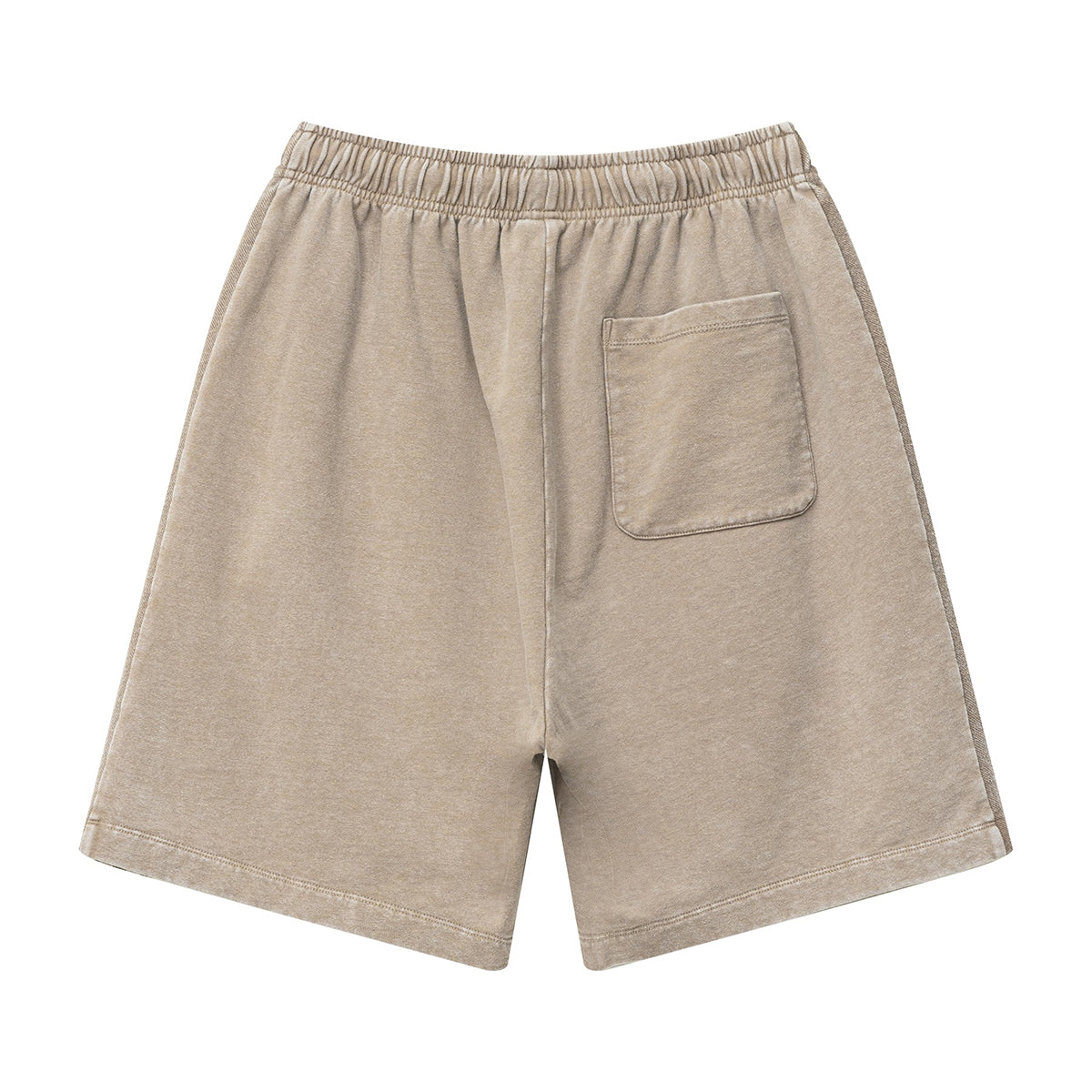 Washed Contrast Color Track Shorts