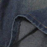 Bermudas vaqueras rasgadas con parches de camuflaje