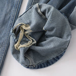 Paint Splatter Heavy Ripped Washed Jeans