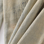 Muddy Wash Panel Stitching Barrel-Leg Jeans