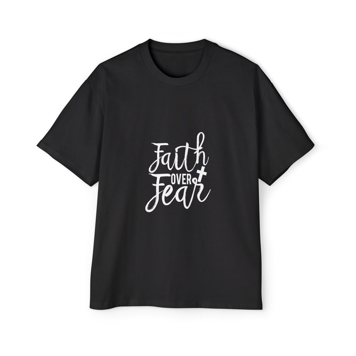 Faith Over Fear Graphic Tee-INNBLAC Fashion Apparel